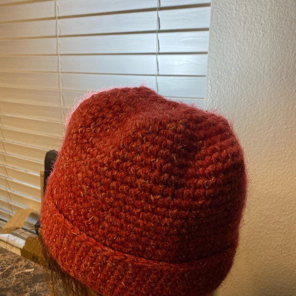 Ganshhimal Women’s Red hand knitting Wool Winter Hat Sz One Fit All - Picture 5 of 12